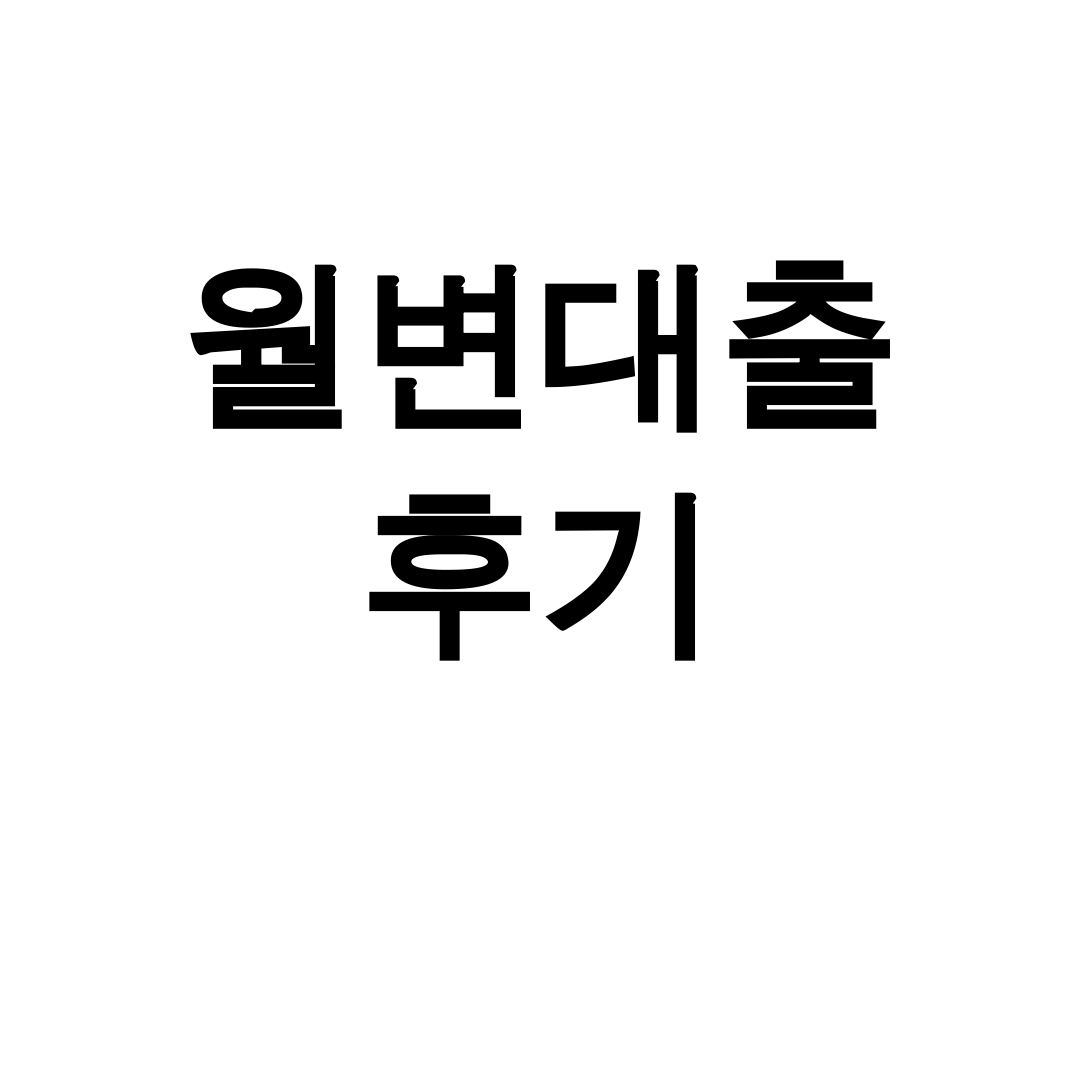 월변대출 후기 | 100만원 진짜 성공했다! 디시 인증